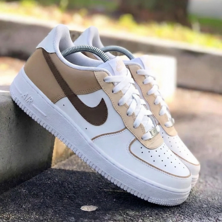 Beige Brown Custom Air Force 1