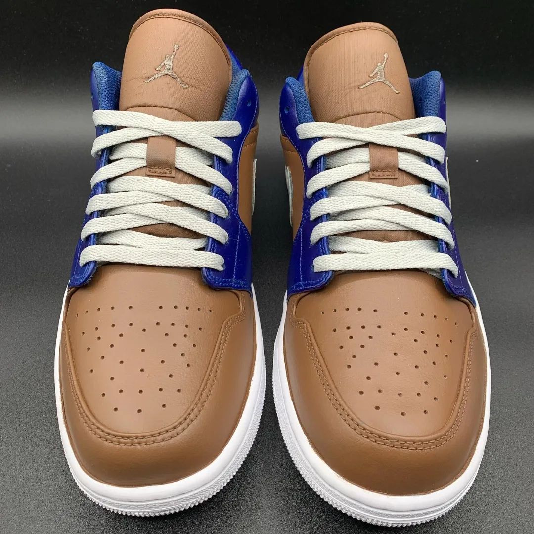 Brown with Blue Accents Custom Air Jordan 1