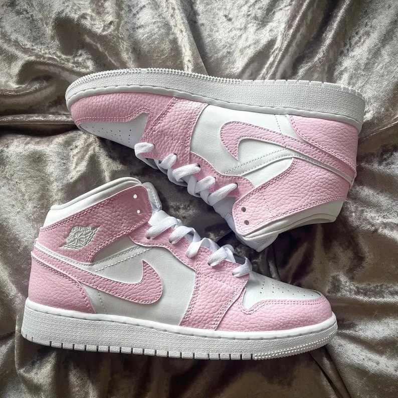 Custom Air Jordan 1 Pink White