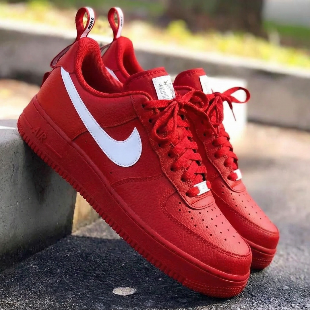 Classic Logo Red White Custom Air Force 1