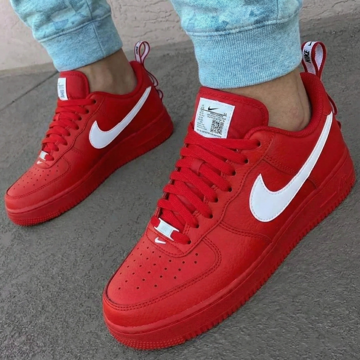 Classic Logo Red White Custom Air Force 1
