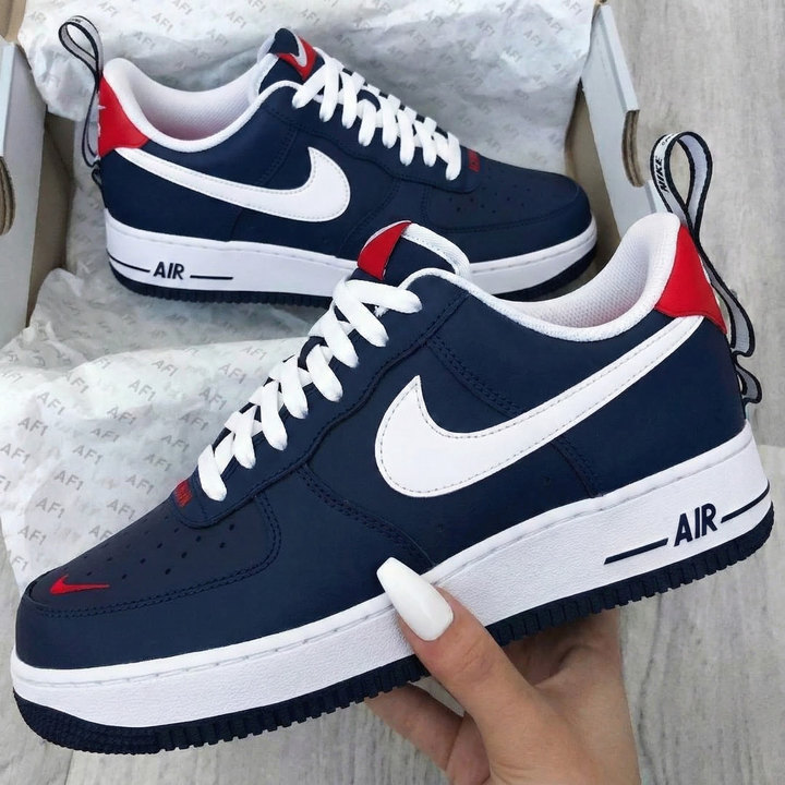Classic Red and Navy Custom Air Force 1