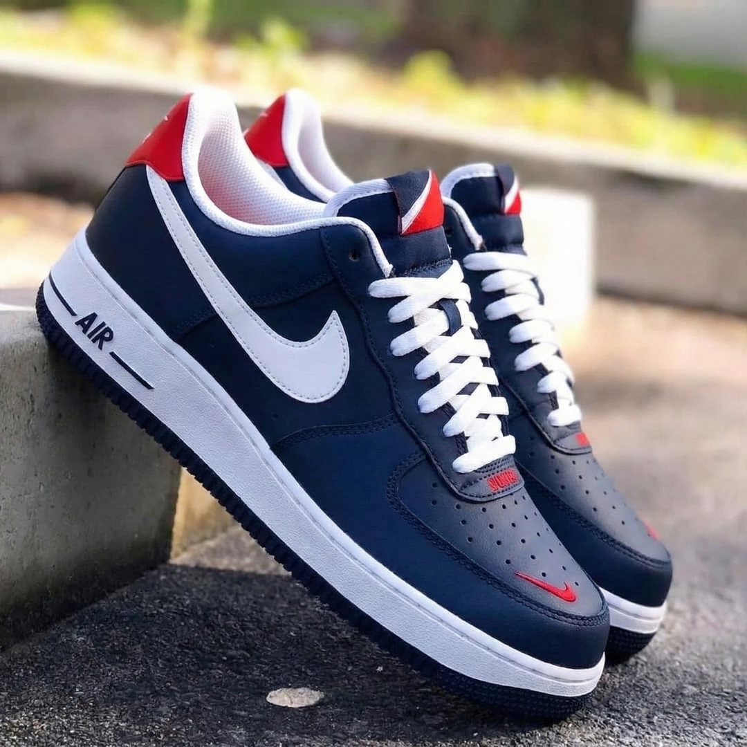 Classic Red and Navy Custom Air Force 1
