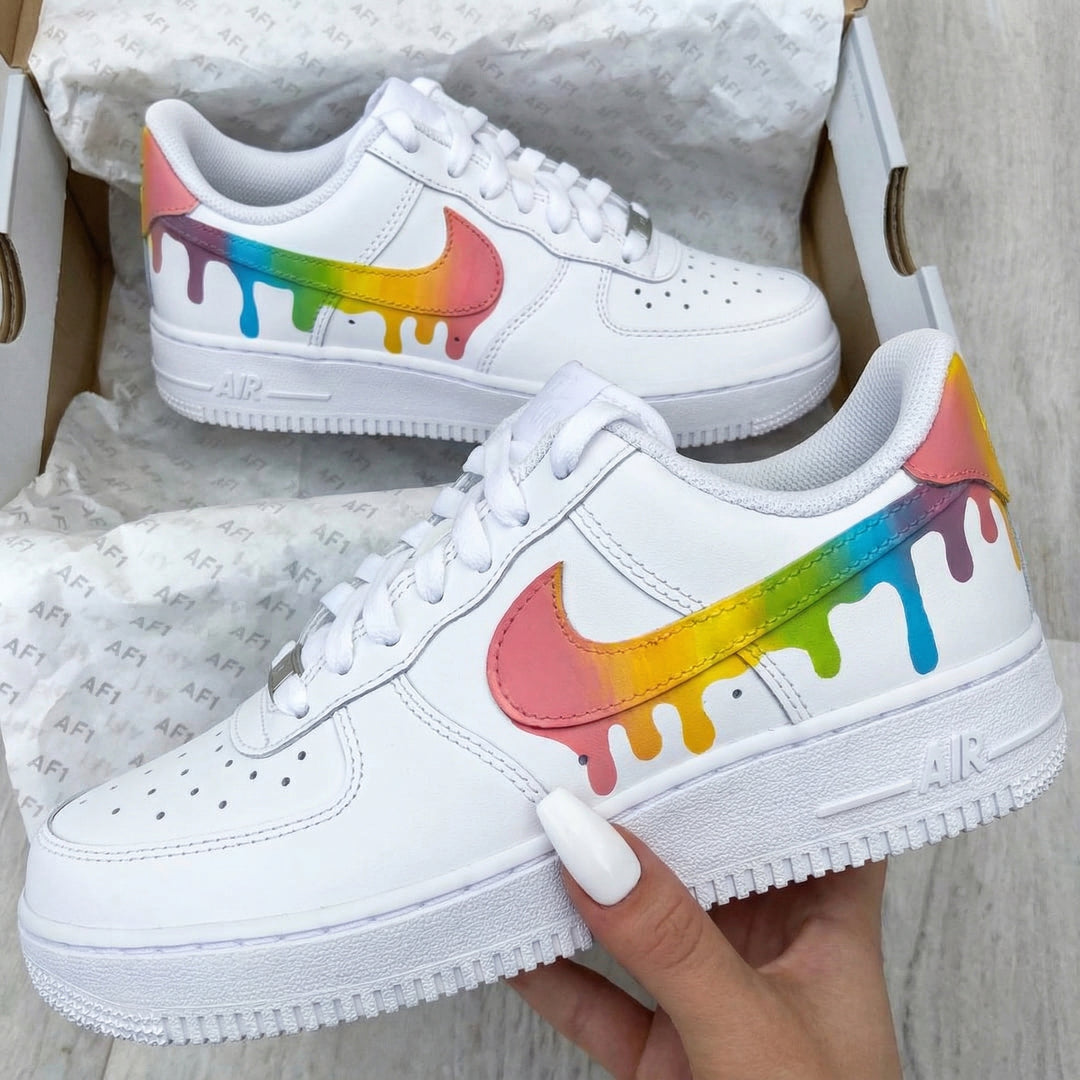 Colorful Drip Custom Air Force 1