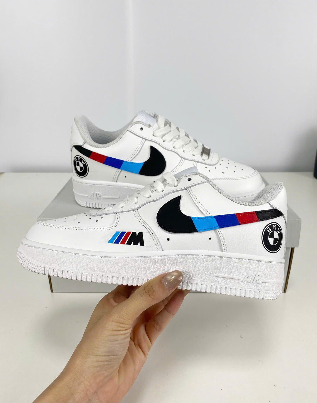 Custom Air Force 1 White BMW M Design