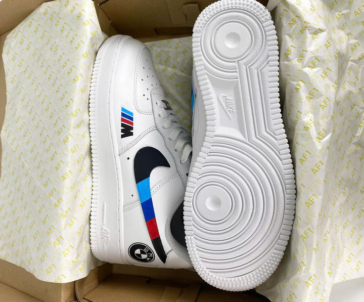 Custom Air Force 1 White BMW M Design