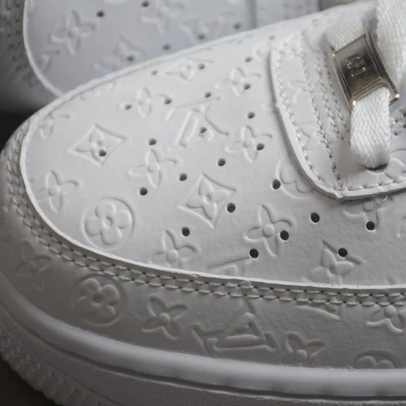 Custom Air Force 1 White LV Pattern