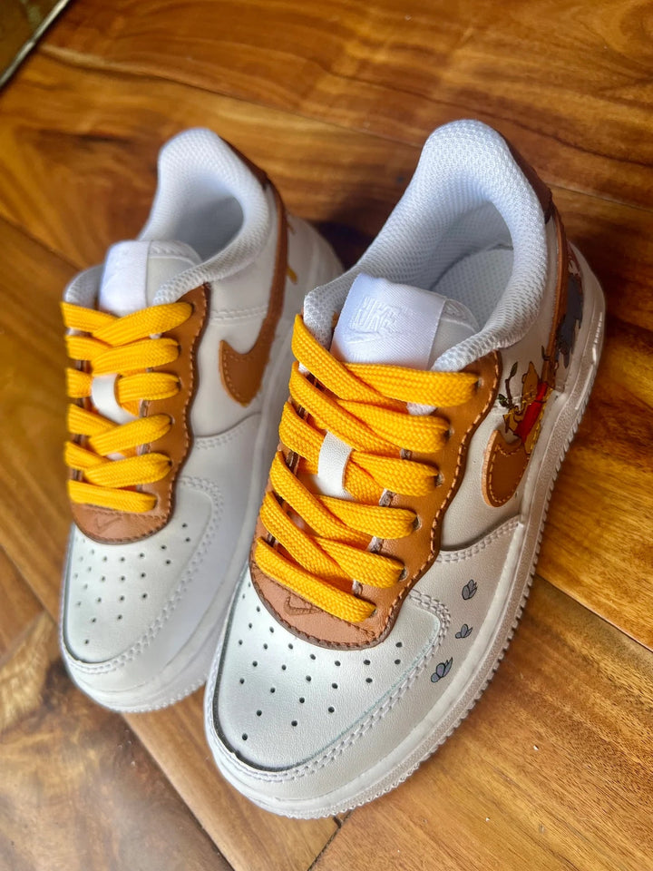 Custom Air Force 1 White Winnie the Pooh Pattern