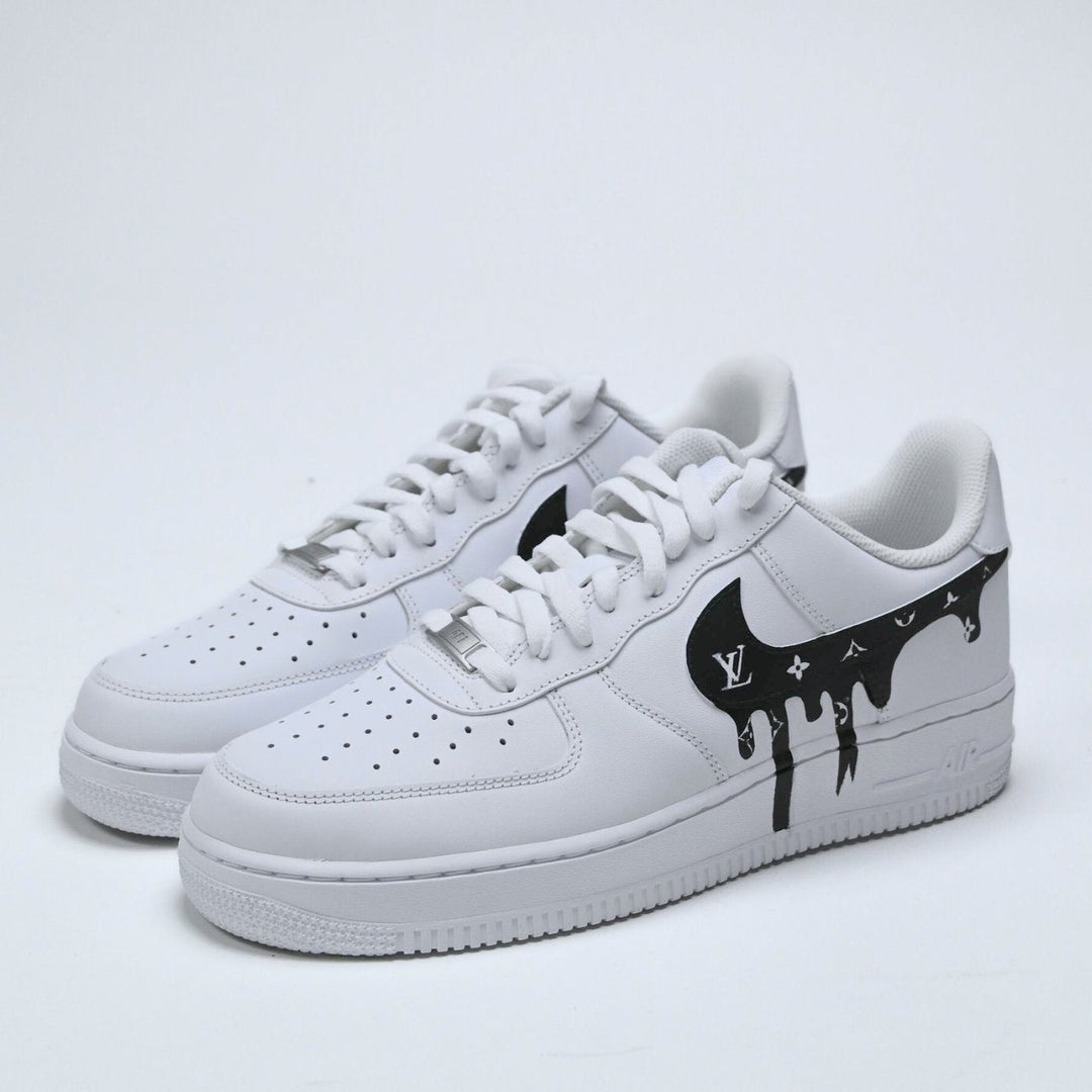 Custom Air Force 1 White With LV Drip