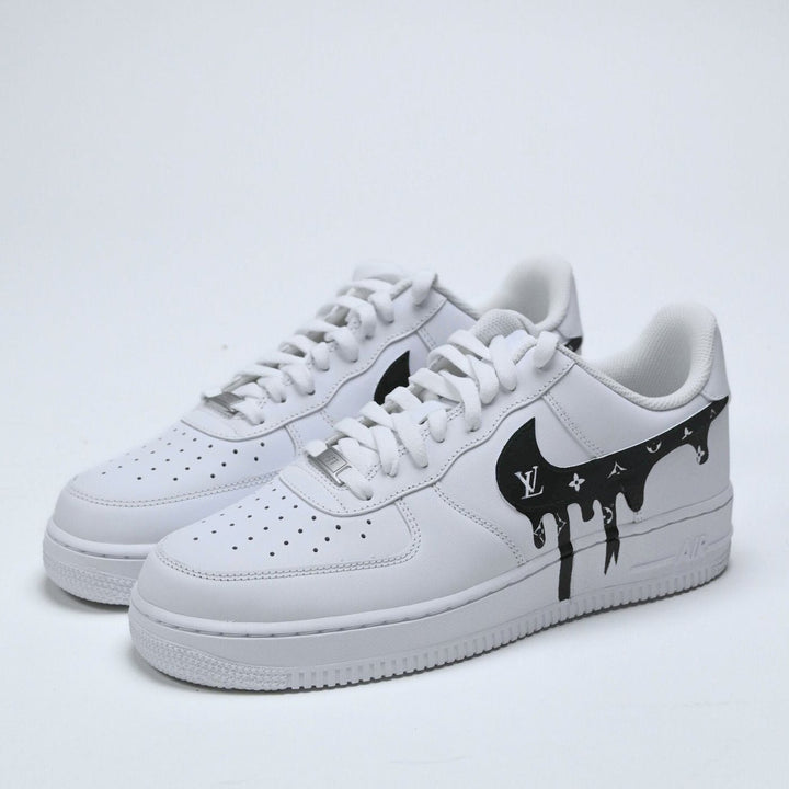 Custom Air Force 1 White With LV Drip