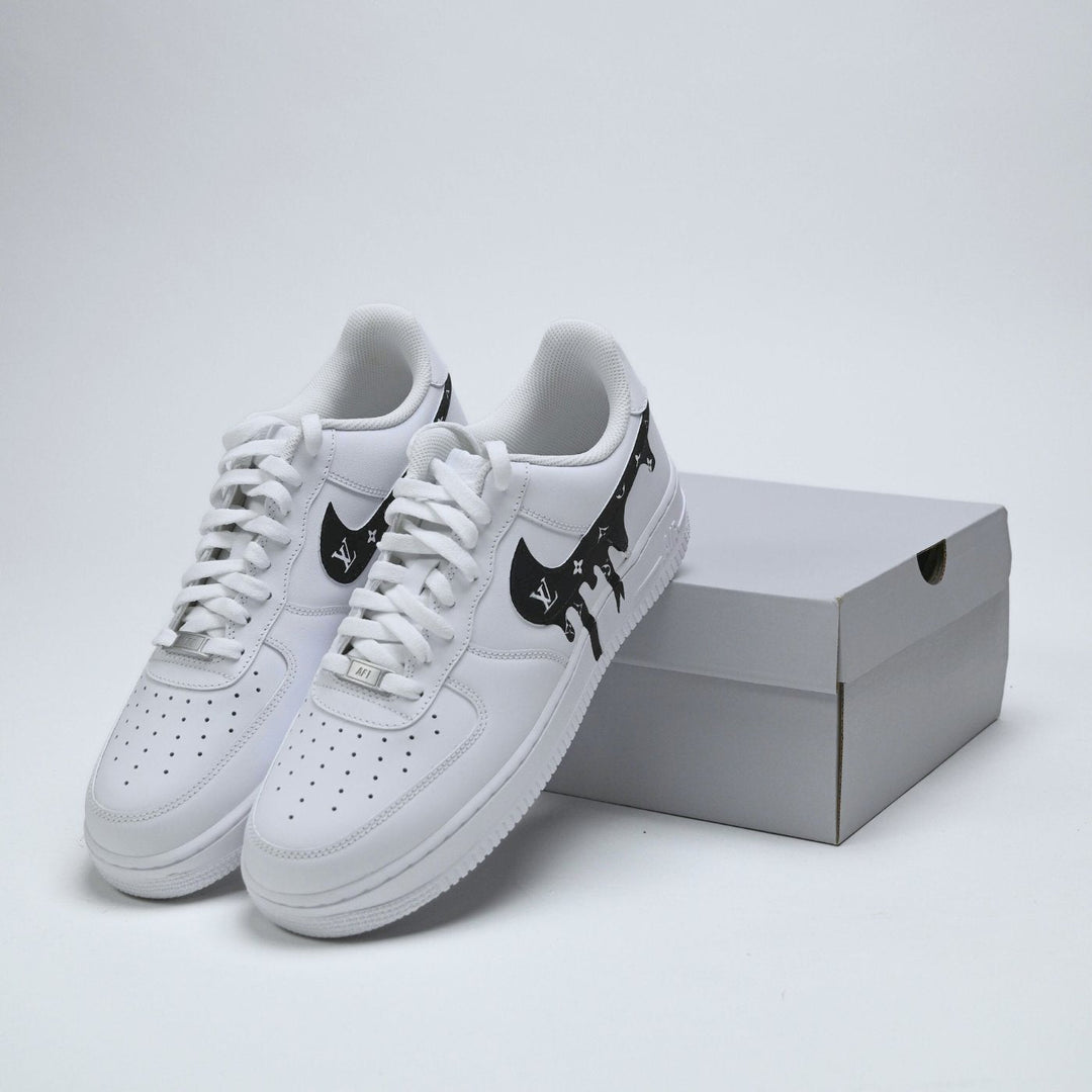 Custom Air Force 1 White With LV Drip