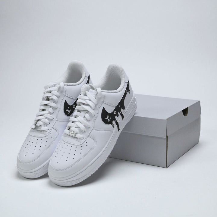 Custom Air Force 1 White With LV Drip
