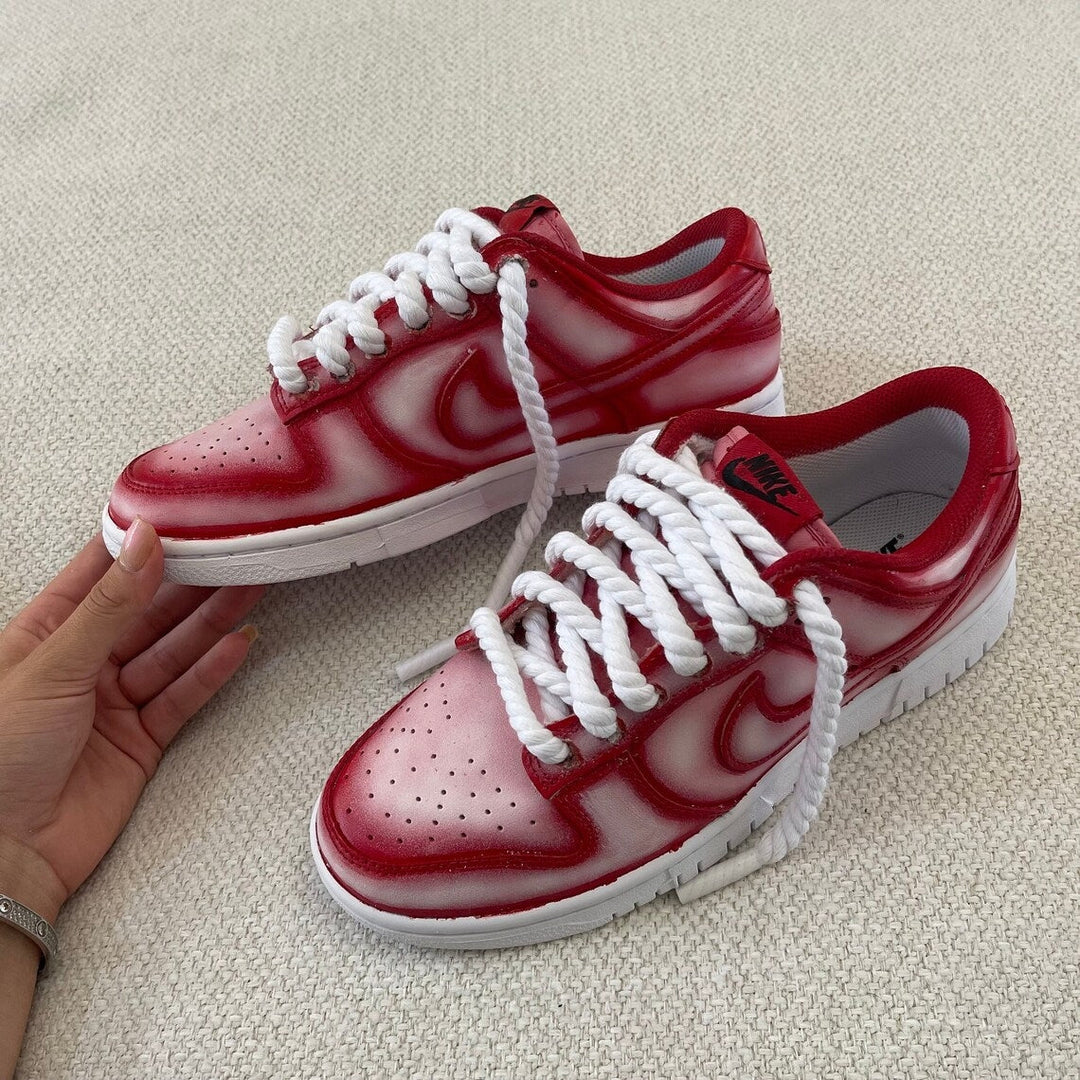 Custom Dunk Red Ombre