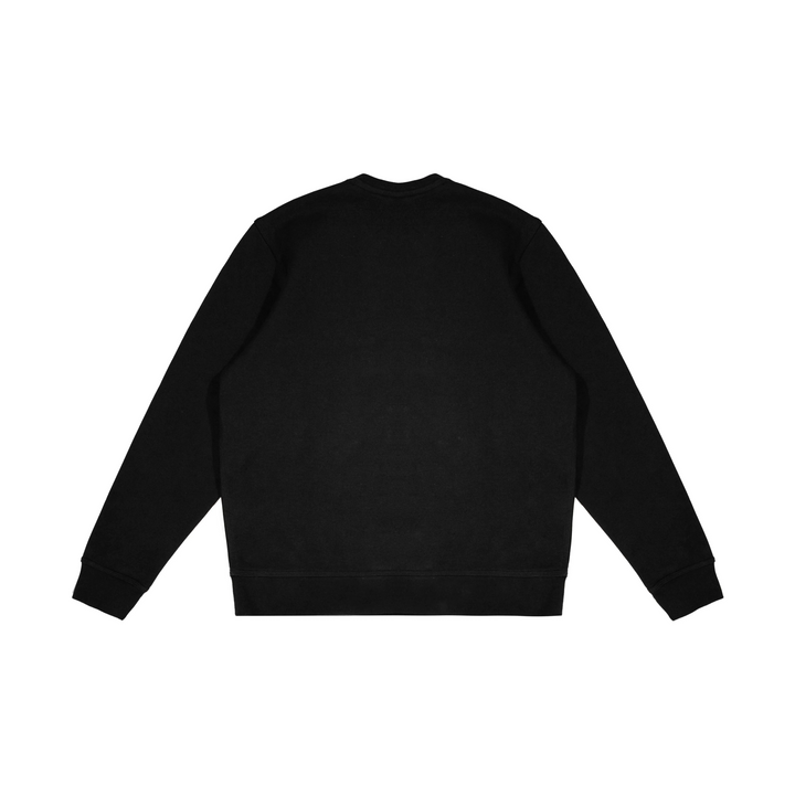 Custom Embroidery Nike Sweatshirt Black Floral Embellished