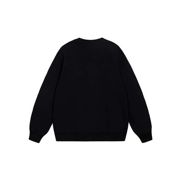 Custom Embroidery Nike Sweatshirt Black Floral Pattern