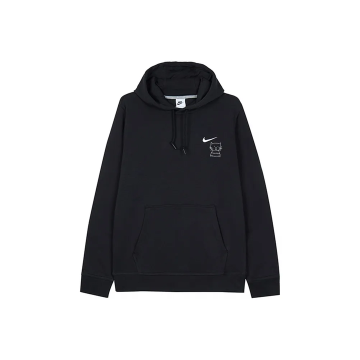 Custom Embroidery Nike Sweatshirt Black With Cat