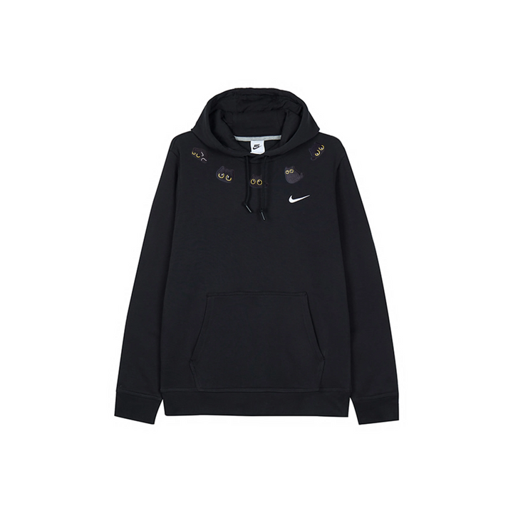 Custom Embroidery Nike Sweatshirt Black With Cat