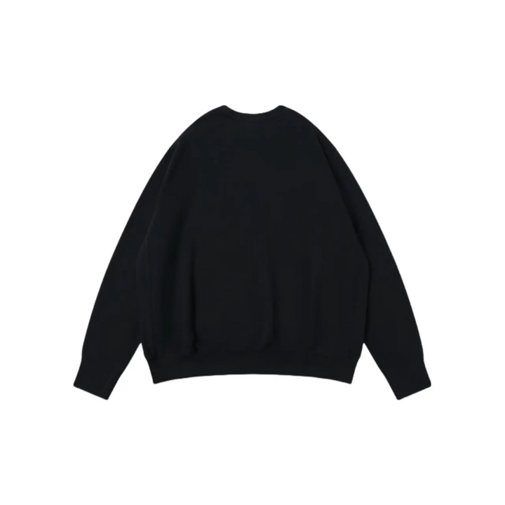Custom Embroidery Nike Sweatshirt Black With Floral Crescent Design