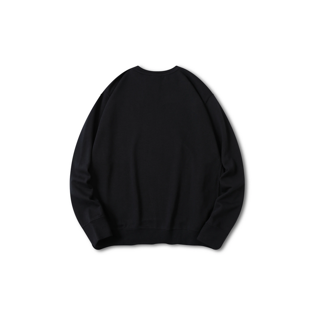 Custom Embroidery Nike Sweatshirt Black With Mountain Tree Pattern
