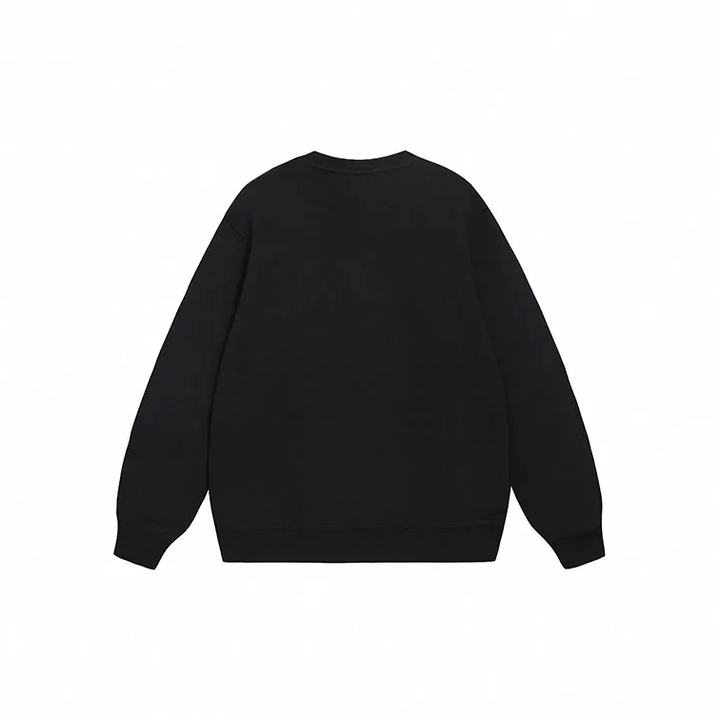 Custom Embroidery Nike Sweatshirt Black With Pixel Santa