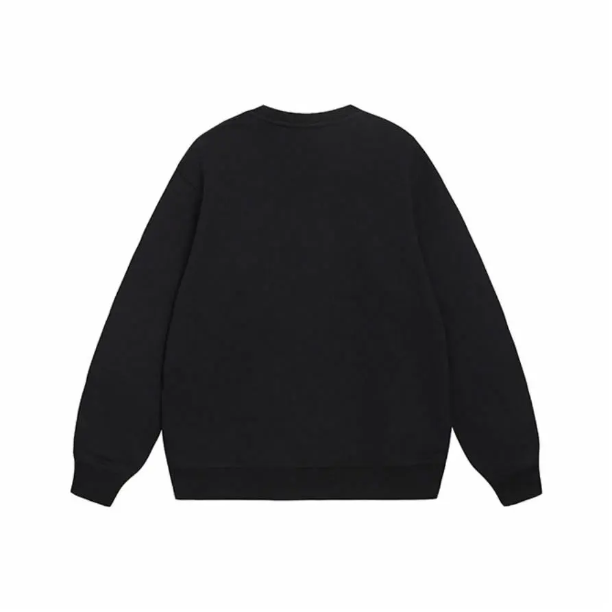 Custom Nike Embroidery Sweatshirt Black Bunny Pattern