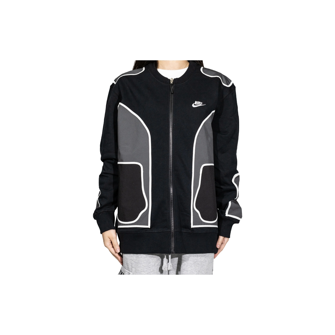 Custom Nike Sweatshirt Black Gray With White Outline Design