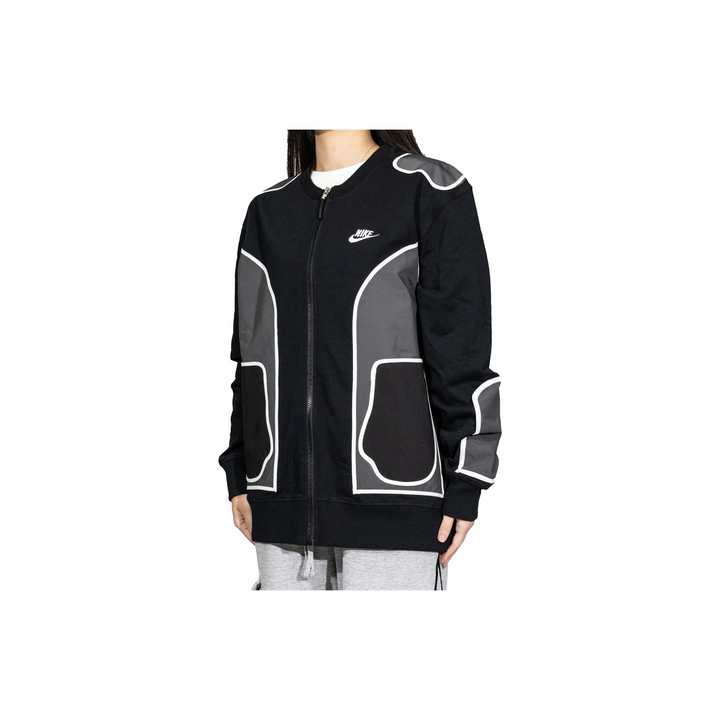Custom Nike Sweatshirt Black Gray With White Outline Design