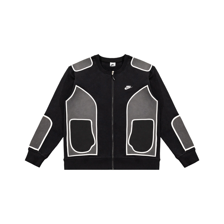 Custom Nike Sweatshirt Black Gray With White Outline Design
