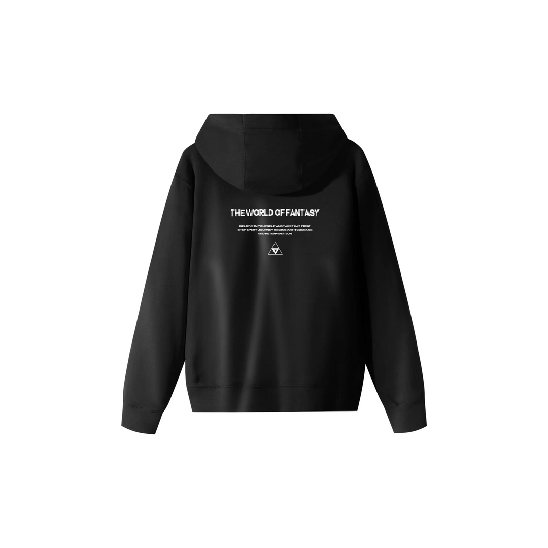 Custom Nike Sweatshirt Black With Afro Party Pattern