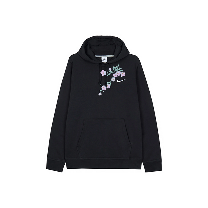 Custom Nike Sweatshirt Black With Floral Pattern