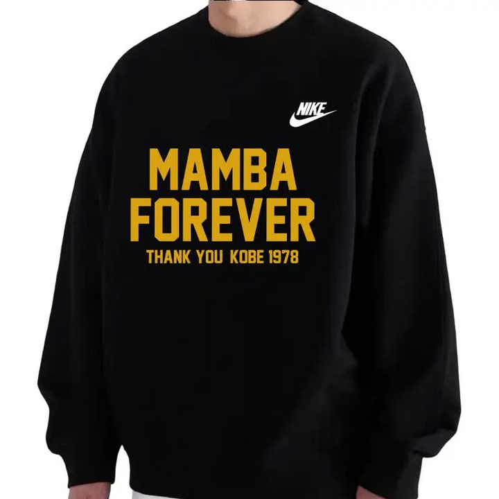Custom Nike Sweatshirt Black With Mamba Forever Theme