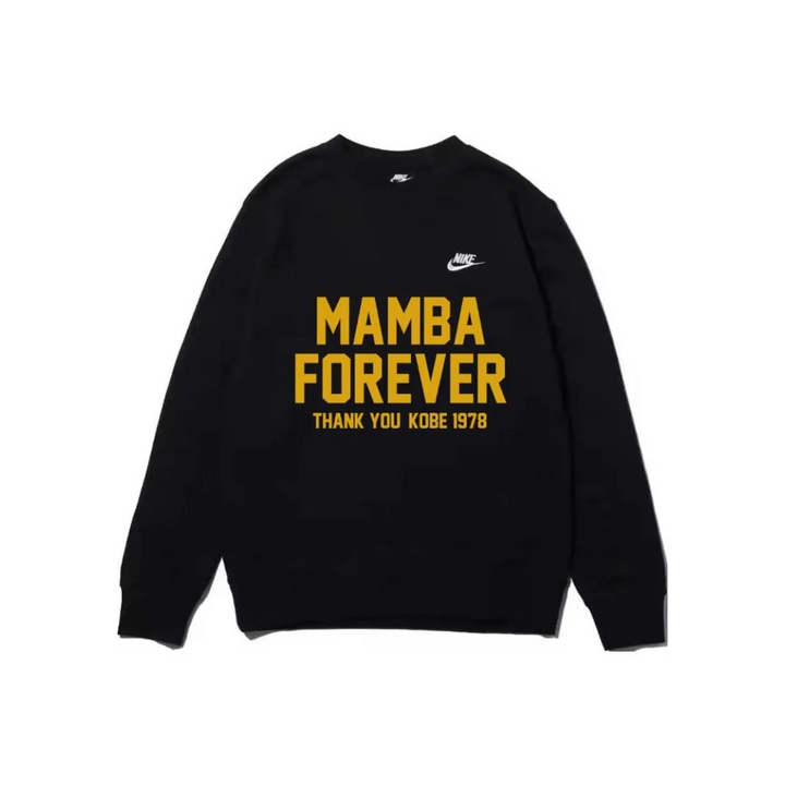 Custom Nike Sweatshirt Black With Mamba Forever Theme