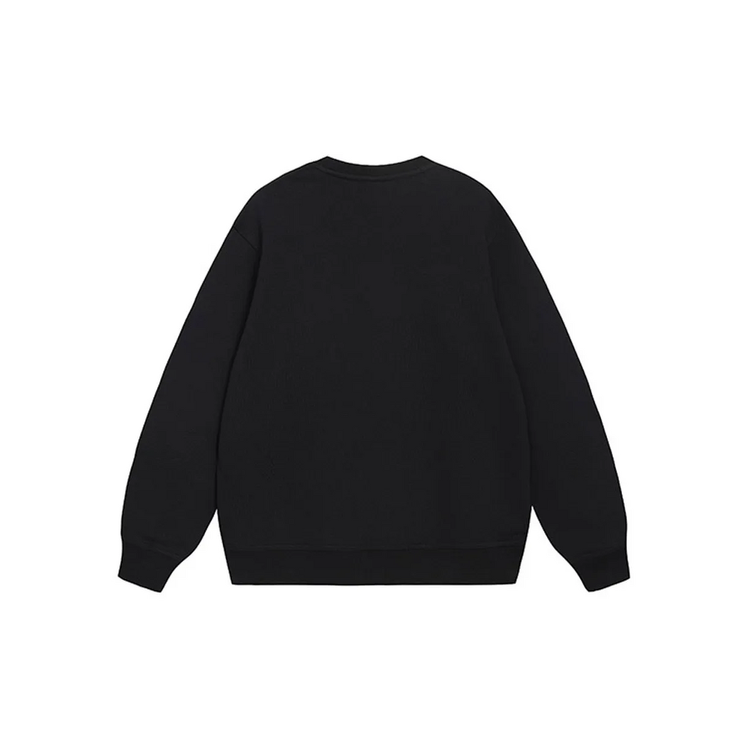 Custom Nike Sweatshirt Black With Paisley - pattern Patches
