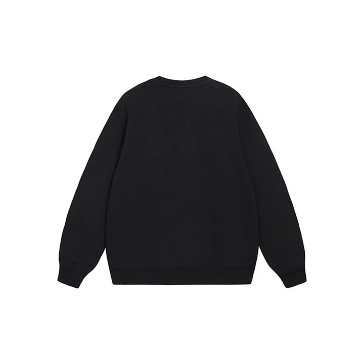 Custom Nike Sweatshirt Black With Paisley - pattern Patches