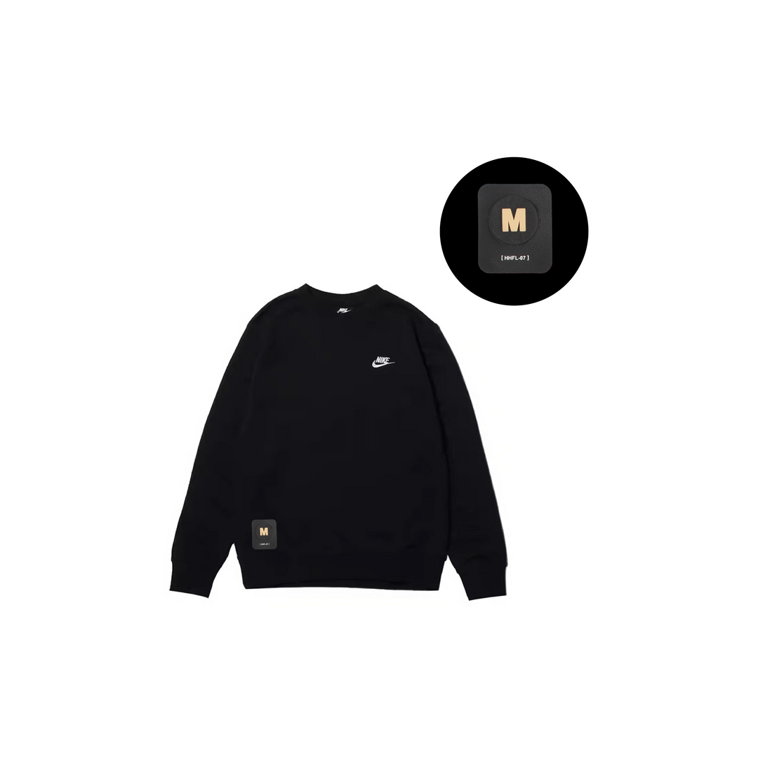 Custom Nike Sweatshirt Black With Small Logo And M Patch