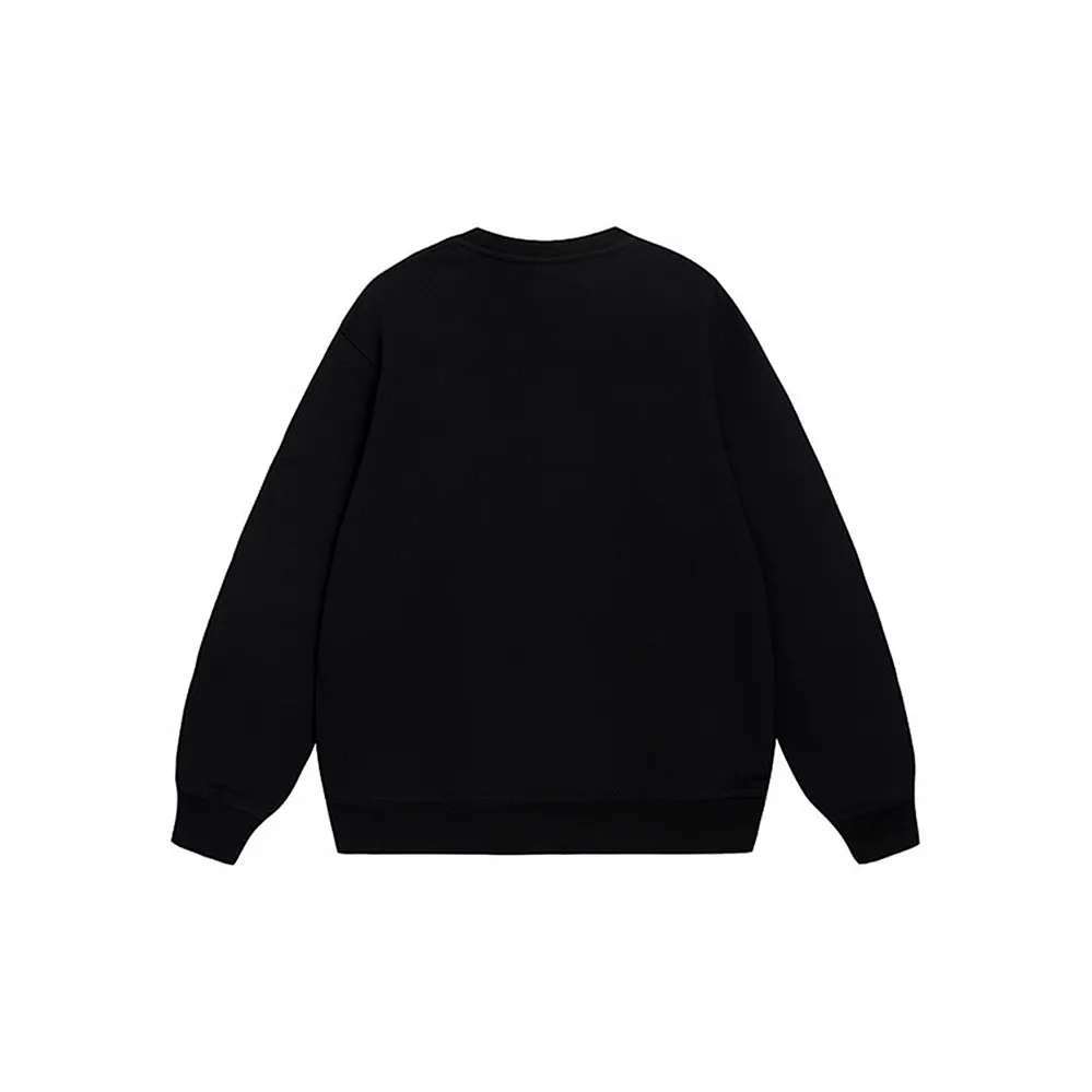 Custom Nike Sweatshirt Black With Small White Logo Patch