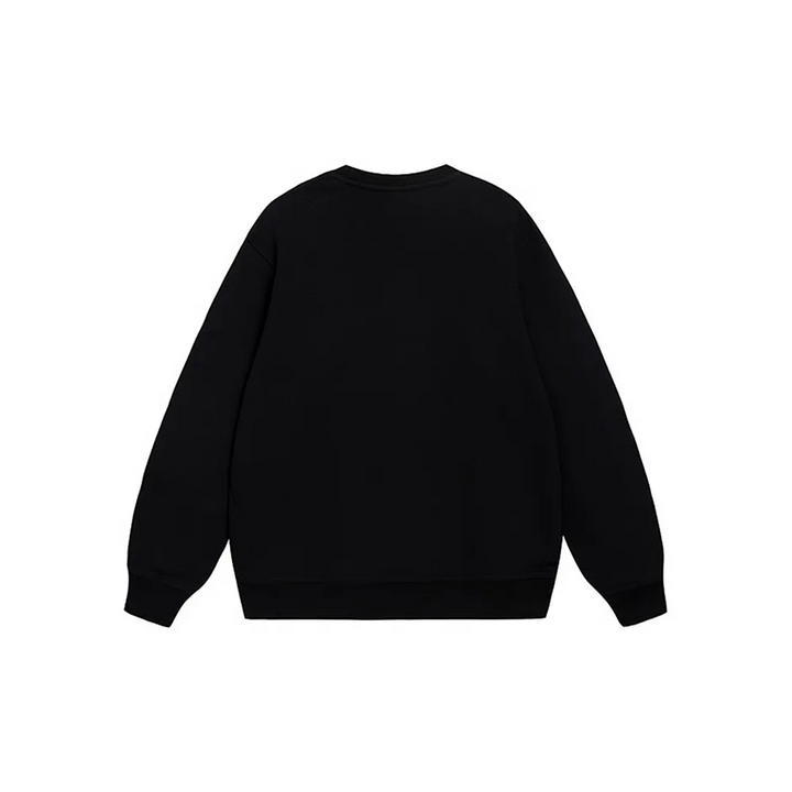 Custom Nike Sweatshirt Black With Small White Logo Patch