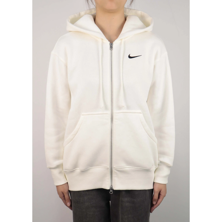 Custom Nike Sweatshirt White With Small Nike Logo And Back Patch