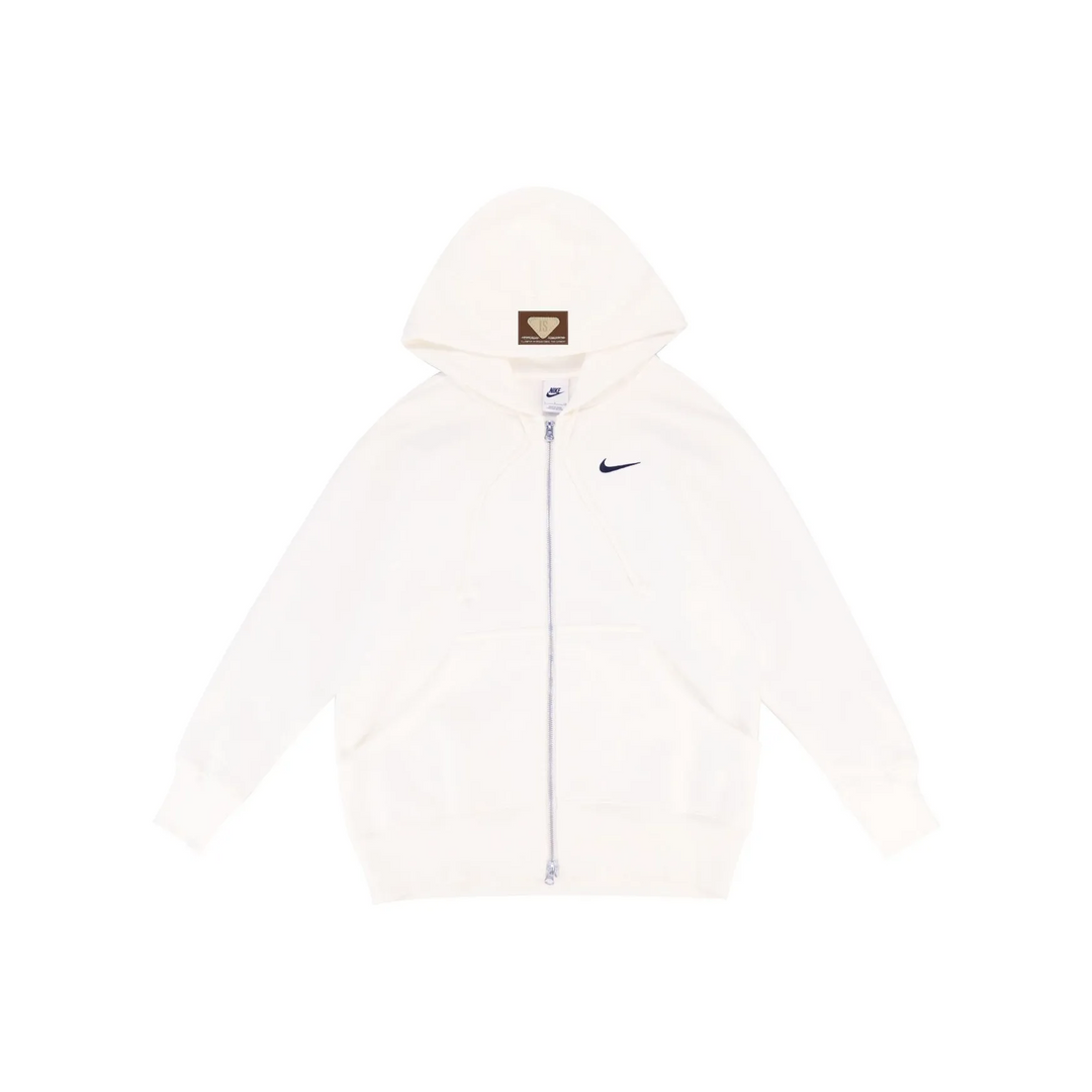 Custom Nike Sweatshirt White With Small Nike Logo And Back Patch