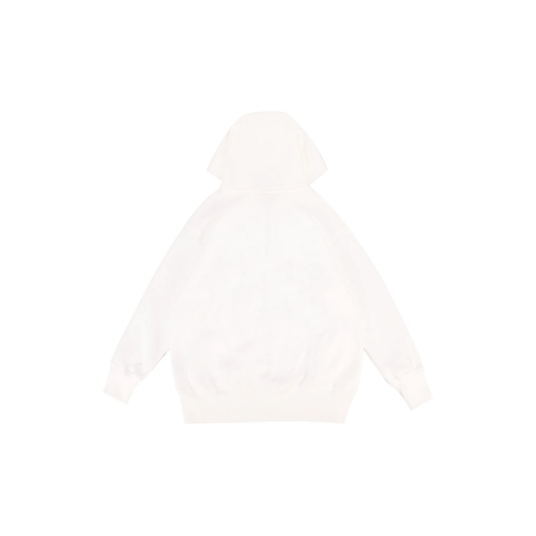 Custom Nike Sweatshirt White With Small Nike Logo And Back Patch