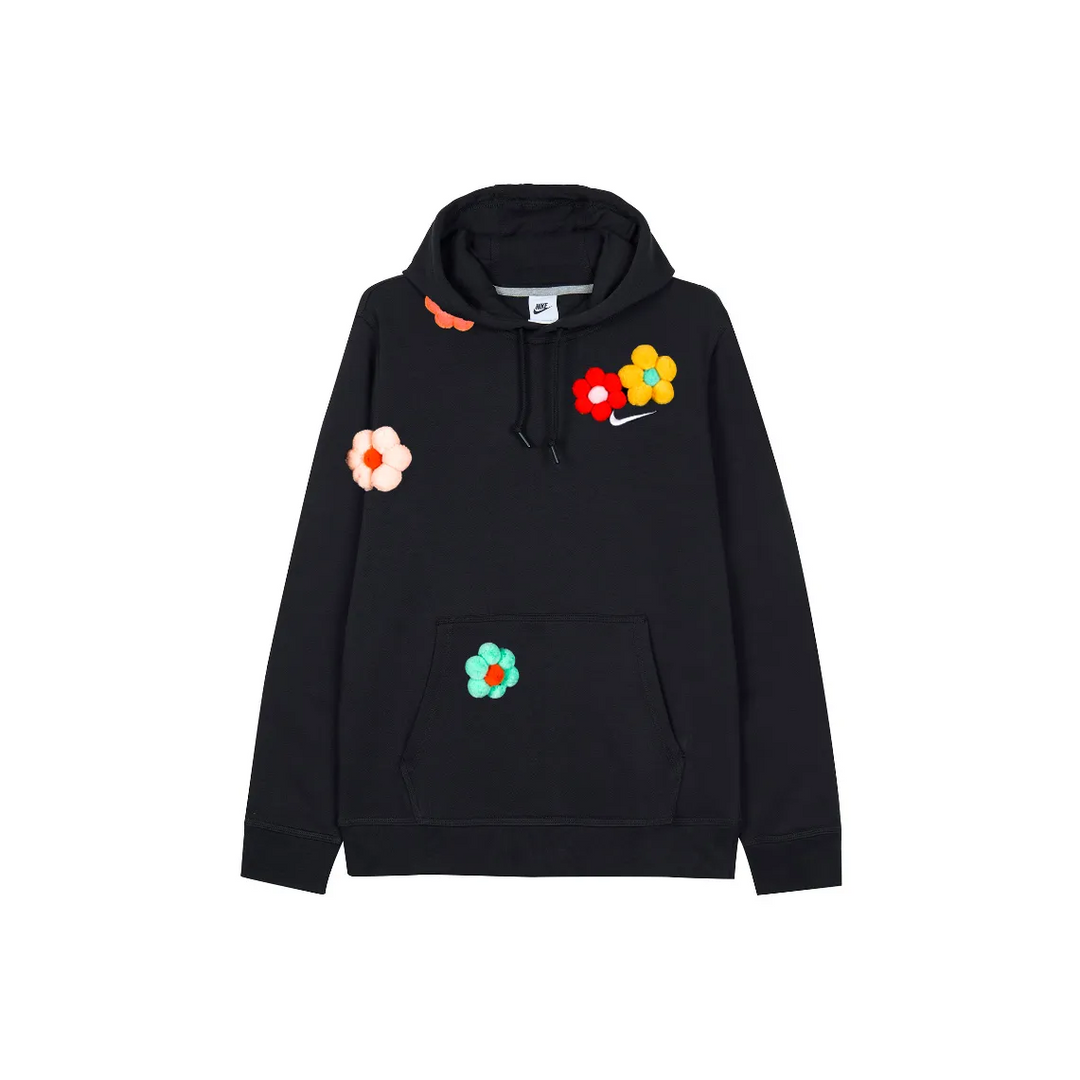 Custom Nike Sweatshirt With Flower Patches