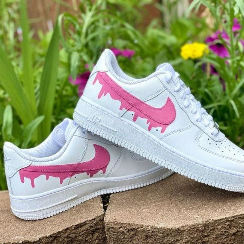 Pink Drip Custom Air Force 1