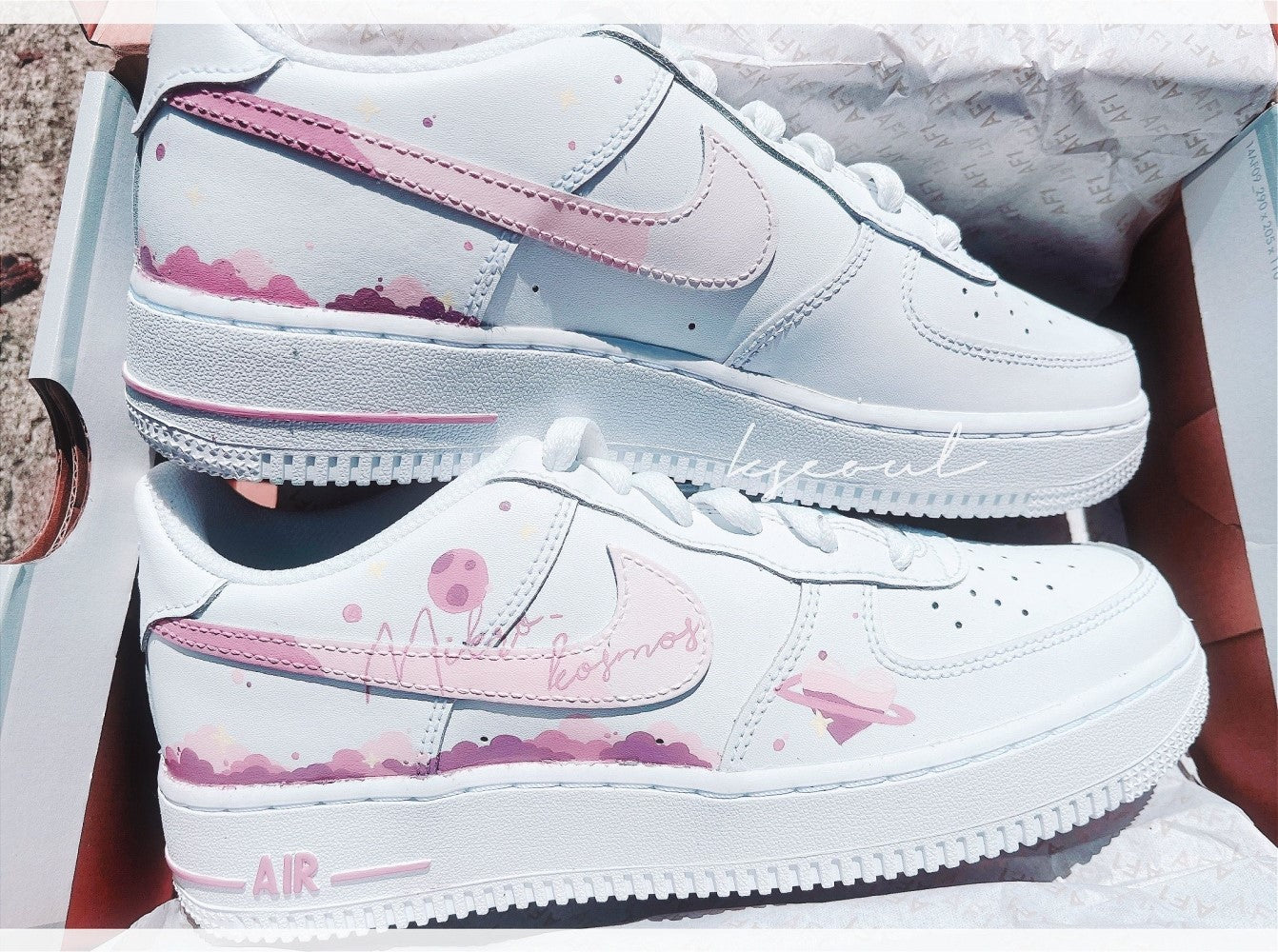 airforces with pink