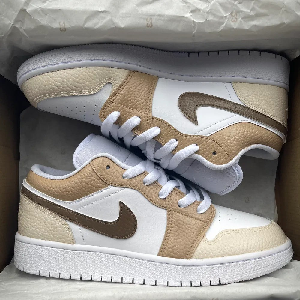 Custom Air Jordan 1 Khaki Chocolate