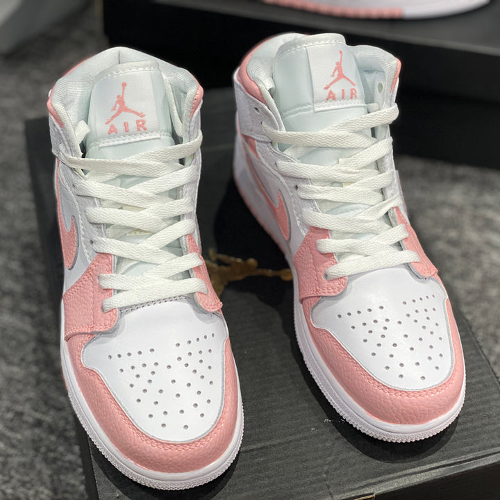 Custom Air Jordan 1 White Pink