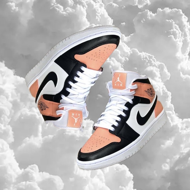 Custom Air Jordan 1 Orange Black White High