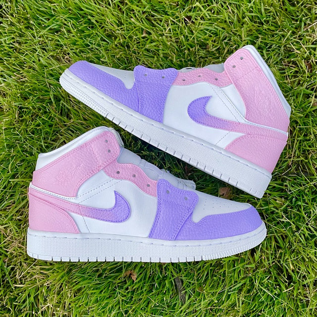 Custom Air Jordan 1 Pink Purple Gradient