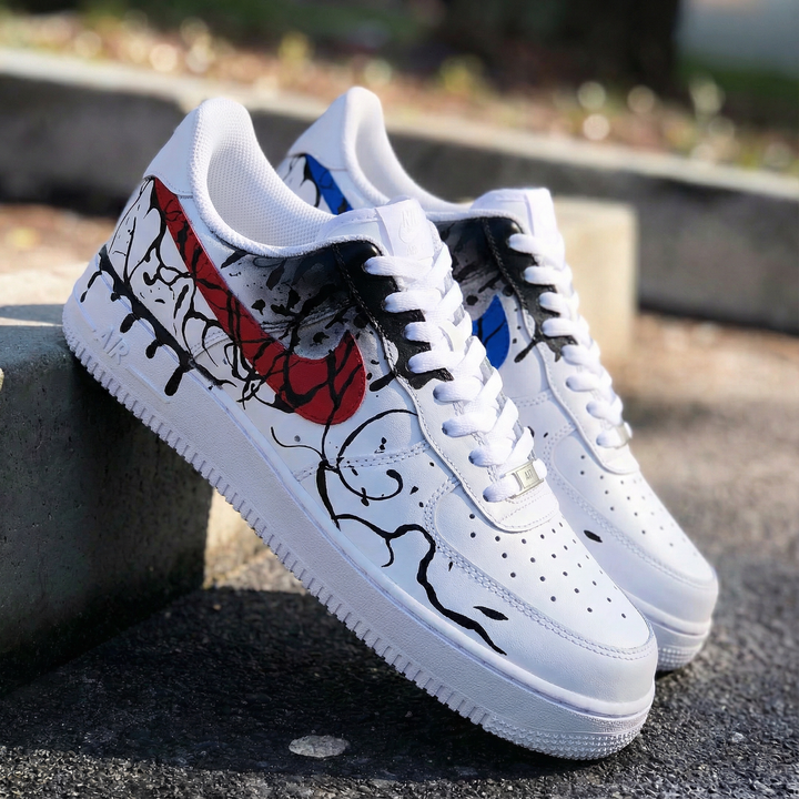Graffiti Red Blue Custom Air Force 1