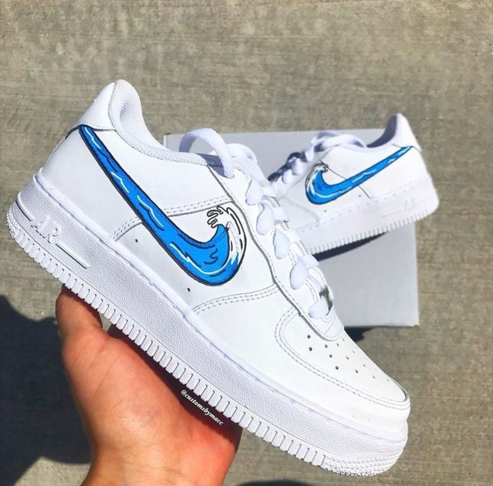 Cartoon Wave Custom Air Force 1