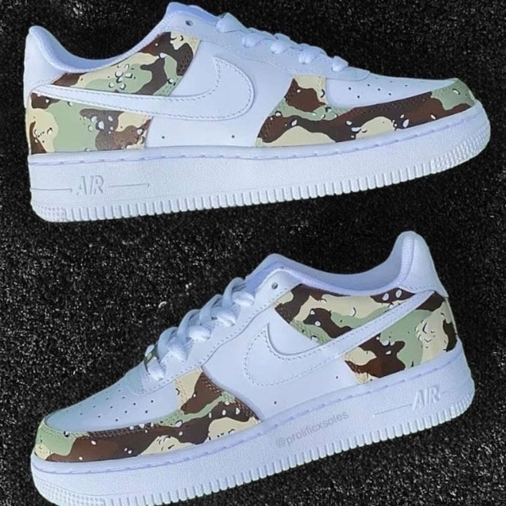 Green Camouflage Custom Air Force 1